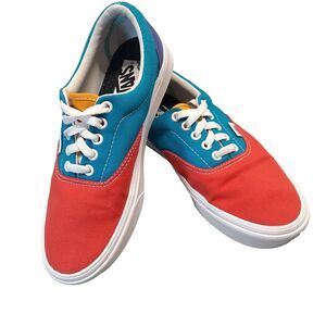 Vans Classic Comfycush Era Multi Color Block Low Top Canvas Men 7/Women 8.5